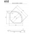 Brodzik akrylowy Diper 2 II  80x80  Piramida / Besco 80x80x15x28,5